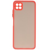 Custodia rigida con combinazione di colori Samsung Galaxy A22 5G rossa
