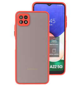 Custodia rigida con combinazione di colori Samsung Galaxy A22 5G rossa