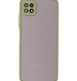 Estuche rígido con combinación de colores Samsung Galaxy A22 5G Verde