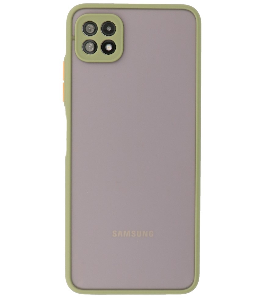 Coque Rigide Combinaison De Couleurs Samsung Galaxy A22 5G Vert