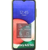 Coque Rigide Combinaison De Couleurs Samsung Galaxy A22 5G Vert