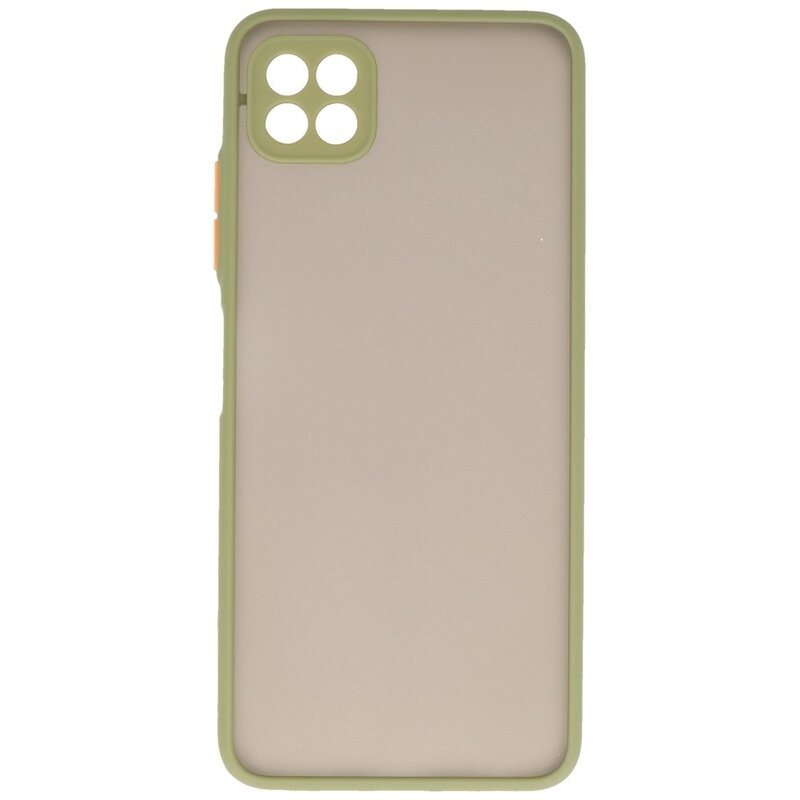 Custodia rigida con combinazione di colori Samsung Galaxy A22 5G verde
