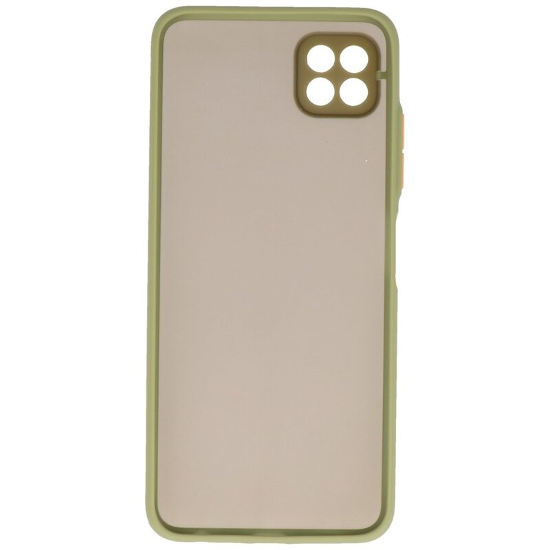 Custodia rigida con combinazione di colori Samsung Galaxy A22 5G verde