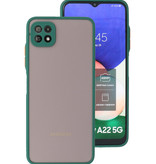 Custodia rigida con combinazione di colori Samsung Galaxy A22 5G verde scuro