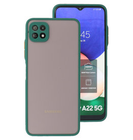 Coque Rigide Combinaison De Couleurs Samsung Galaxy A22 5G Vert Foncé