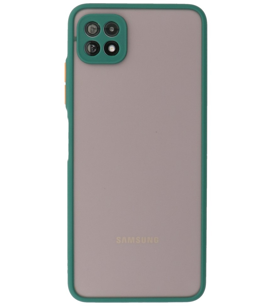 Coque Rigide Combinaison De Couleurs Samsung Galaxy A22 5G Vert Foncé