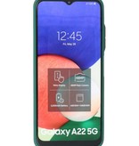 Coque Rigide Combinaison De Couleurs Samsung Galaxy A22 5G Vert Foncé