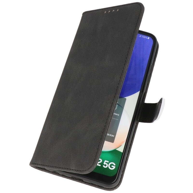 Estuche tipo billetera para Samsung Galaxy A22 5G Negro