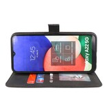 Wallet Cases Hoesje voor Samsung Galaxy A22 5G Zwart