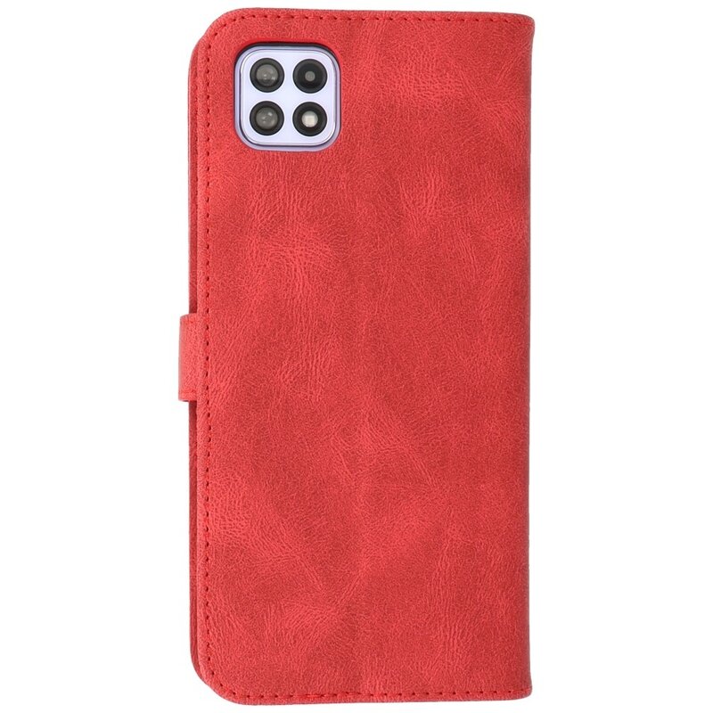 Wallet Cases Hoesje voor Samsung Galaxy A22 5G Rood