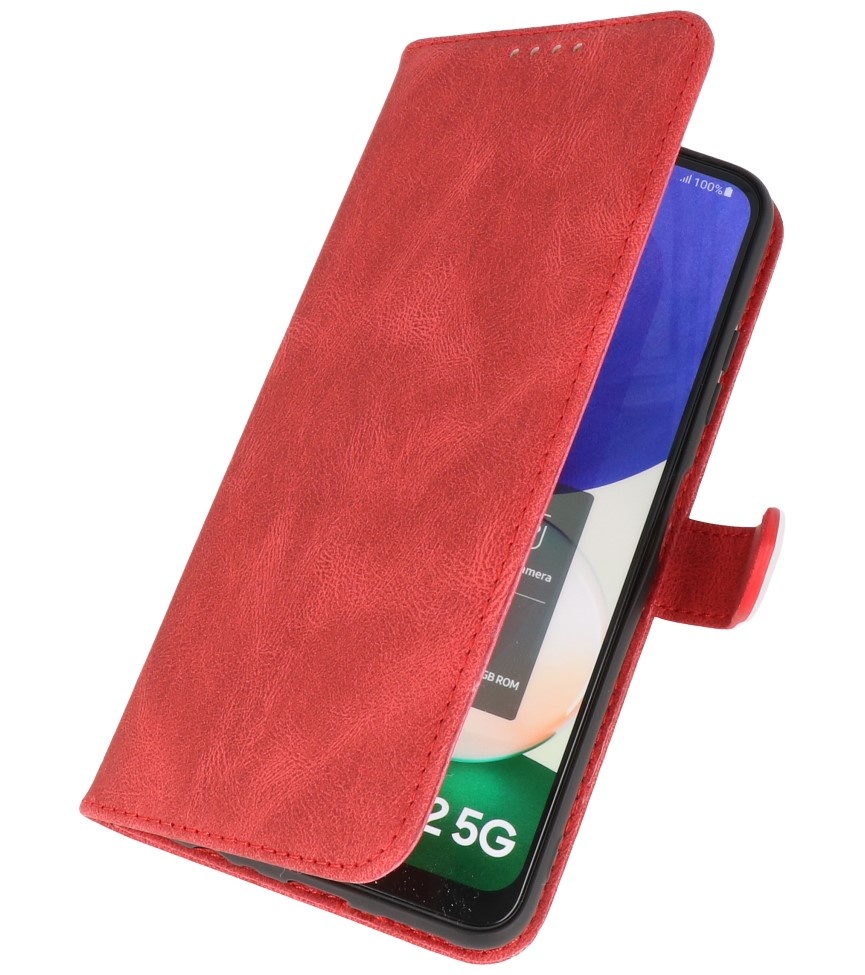 Wallet Hüllen Hülle für Samsung Galaxy A22 5G Rot