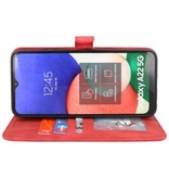 Etui portefeuille pour Samsung Galaxy A22 5G Rouge
