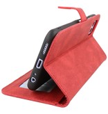 Etui portefeuille pour Samsung Galaxy A22 5G Rouge