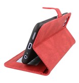 Wallet Cases Cover for Samsung Galaxy A22 5G Red