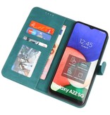 Funda Cartera para Samsung Galaxy A22 5G Verde Oscuro