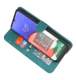 Funda Cartera para Samsung Galaxy A22 5G Verde Oscuro