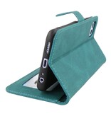 Wallet Cases Cover for Samsung Galaxy A22 5G Dark Green