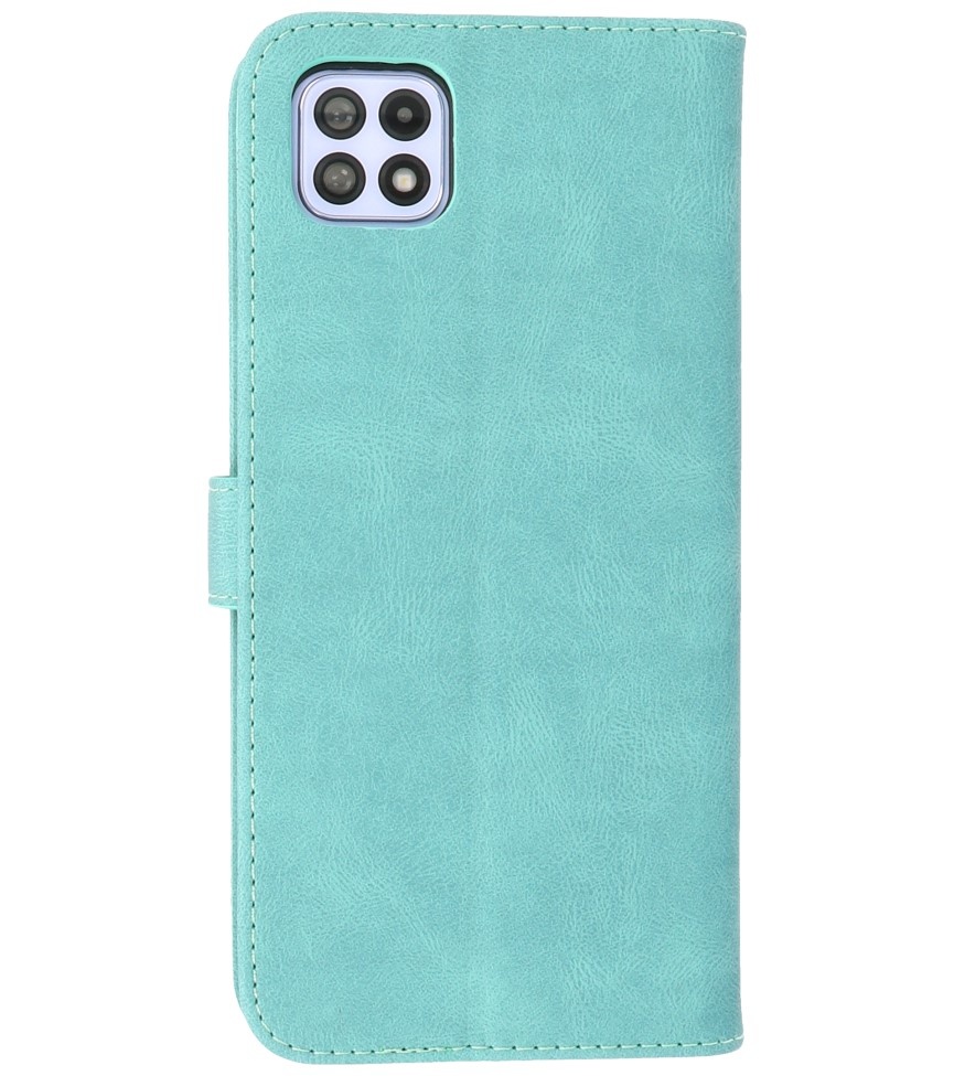 Wallet Cases Hoesje voor Samsung Galaxy A22 5G Turquoise