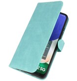 Estuche tipo billetera para Samsung Galaxy A22 5G Turquesa