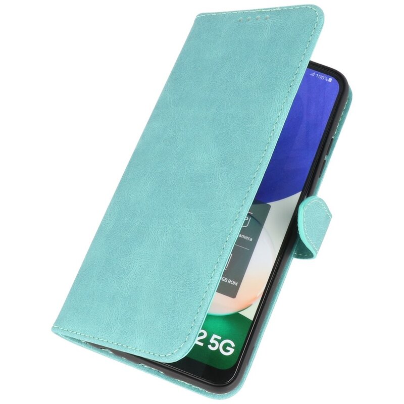 Tegnebog Etui til Samsung Galaxy A22 5G Turkis
