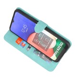 Wallet Cases Hoesje voor Samsung Galaxy A22 5G Turquoise