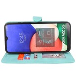 Etui portefeuille Etui pour Samsung Galaxy A22 5G Turquoise