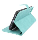 Wallet Cases Hoesje voor Samsung Galaxy A22 5G Turquoise