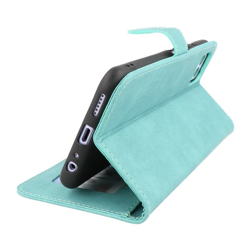Custodia a portafoglio Custodia per Samsung Galaxy A22 5G Turchese