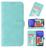 Wallet Cases Hoesje voor Samsung Galaxy A22 5G Turquoise