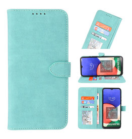 Estuche tipo billetera para Samsung Galaxy A22 5G Turquesa