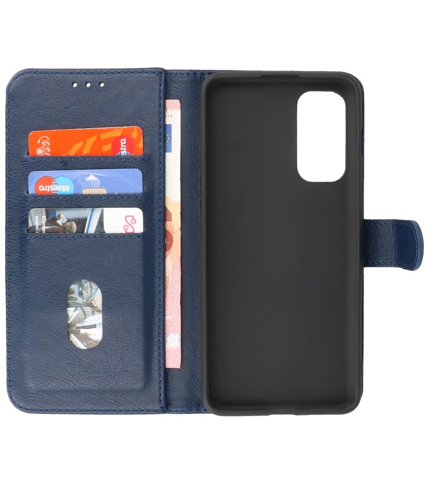 Bookstyle Wallet Cases Hoesje voor OnePlus Nord 2 5G Navy