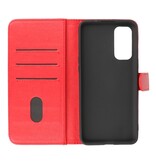 Bookstyle Wallet Cases Hülle für OnePlus Nord 2 5G Rot