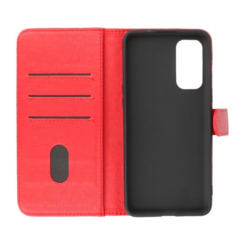 Bookstyle Wallet Cases Case for OnePlus Nord 2 5G Red