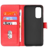 Bookstyle Wallet Cases Case for OnePlus Nord 2 5G Red