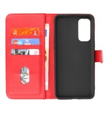 Bookstyle Wallet Cases Case for OnePlus Nord 2 5G Red