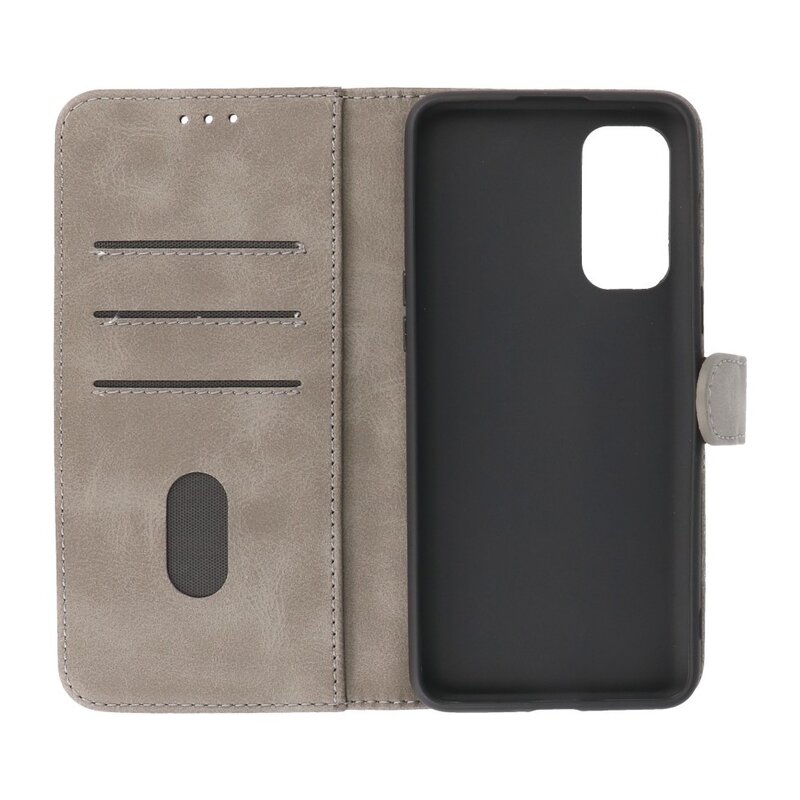 Bookstyle Wallet Cases Case for OnePlus Nord 2 5G Gray