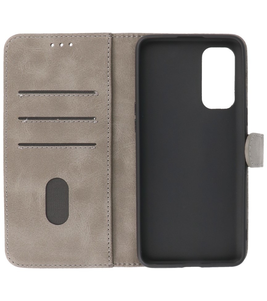 Bookstyle Wallet Cases Case for OnePlus Nord 2 5G Gray