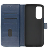 Bookstyle Portemonnaie Hüllen Hülle Motorola Moto Edge 20 Navy