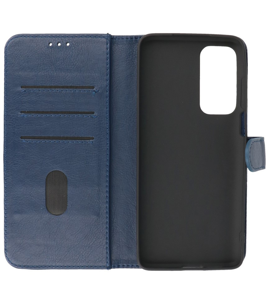 Bookstyle Wallet Cases Etui Motorola Moto Edge 20 Navy