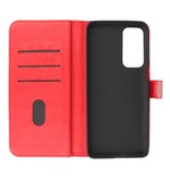 Bookstyle Wallet Cases Etui Motorola Moto Edge 20 Rouge