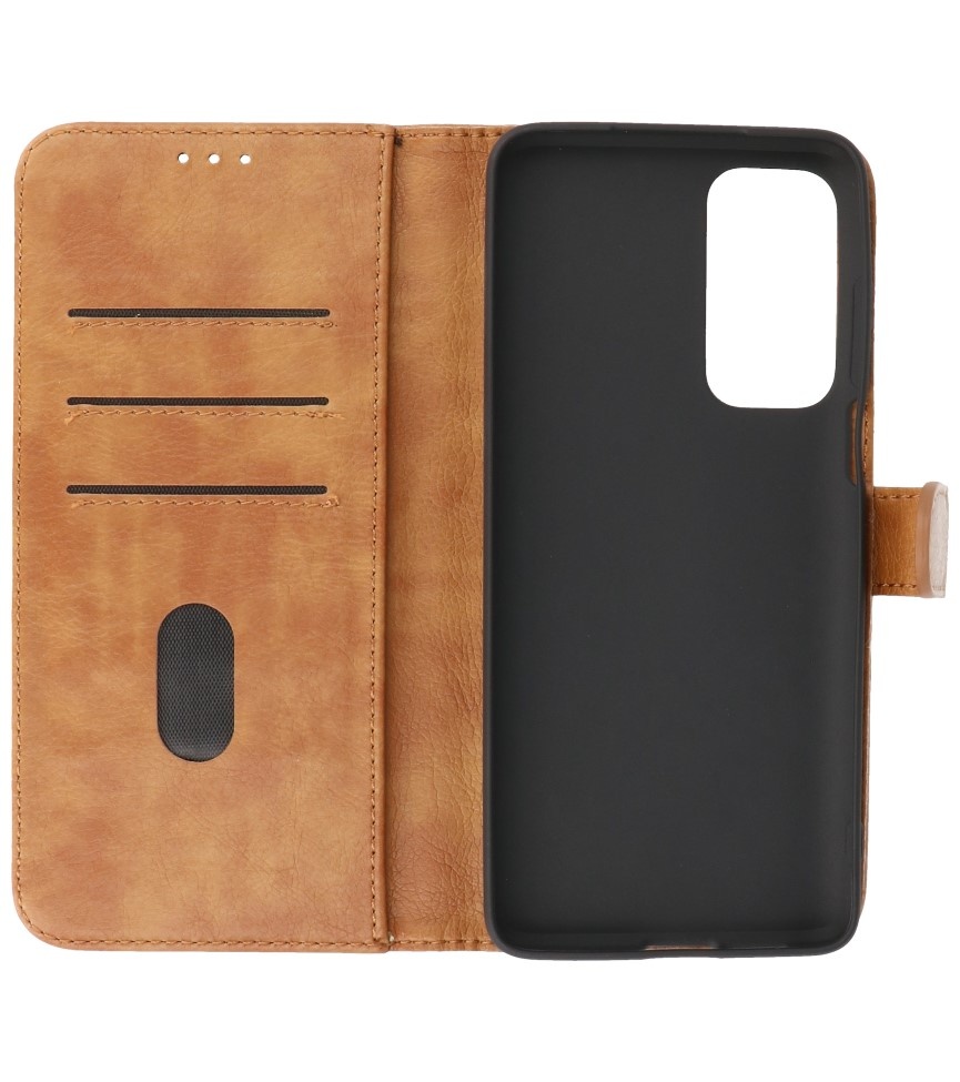 Bookstyle Wallet Cases Case Motorola Moto Edge 20 Marrón