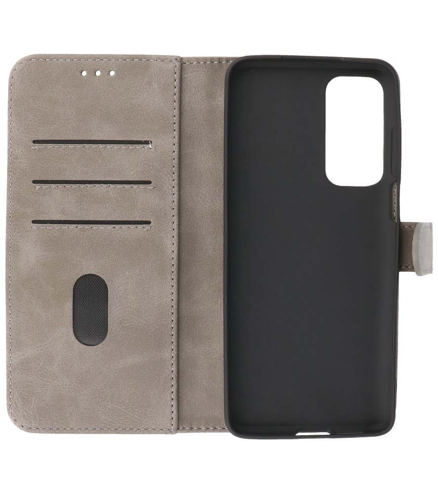 Bookstyle Wallet Cases Case Motorola Moto Edge 20 Gris