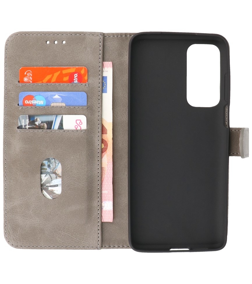 Bookstyle Wallet Cases Case Motorola Moto Edge 20 Gris
