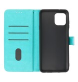 Bookstyle Wallet Cases Hoesje Motorola Moto Edge 20 Lite Groen