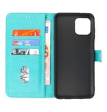 Bookstyle Wallet Cases Hoesje Motorola Moto Edge 20 Lite Groen
