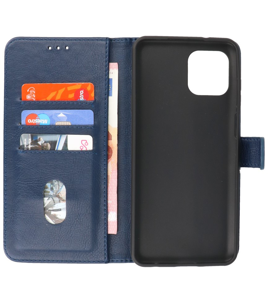 Bookstyle Wallet Cases Hülle Motorola Moto Edge 20 Lite Navy