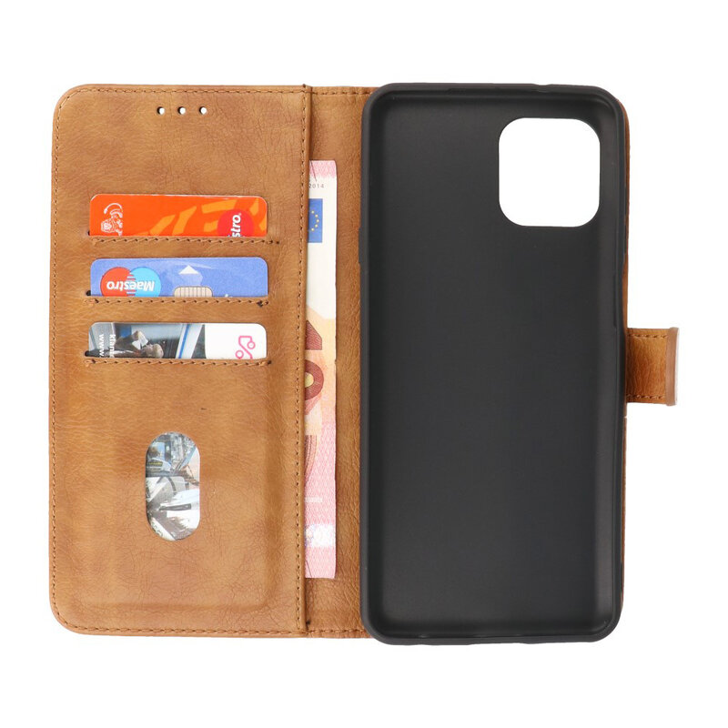 Bookstyle Wallet Cases Case Motorola Moto Edge 20 Lite Marrón
