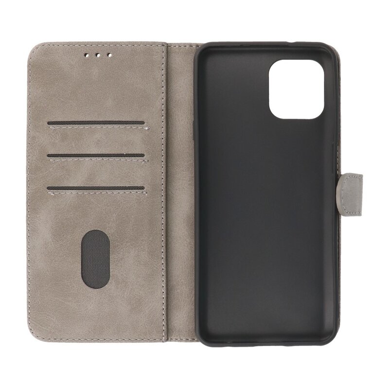 Custodie a portafoglio Bookstyle Custodia Motorola Moto Edge 20 Lite Grigio