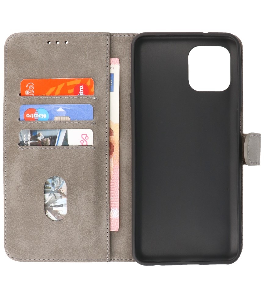 Bookstyle Wallet Cases Case Motorola Moto Edge 20 Lite Grey