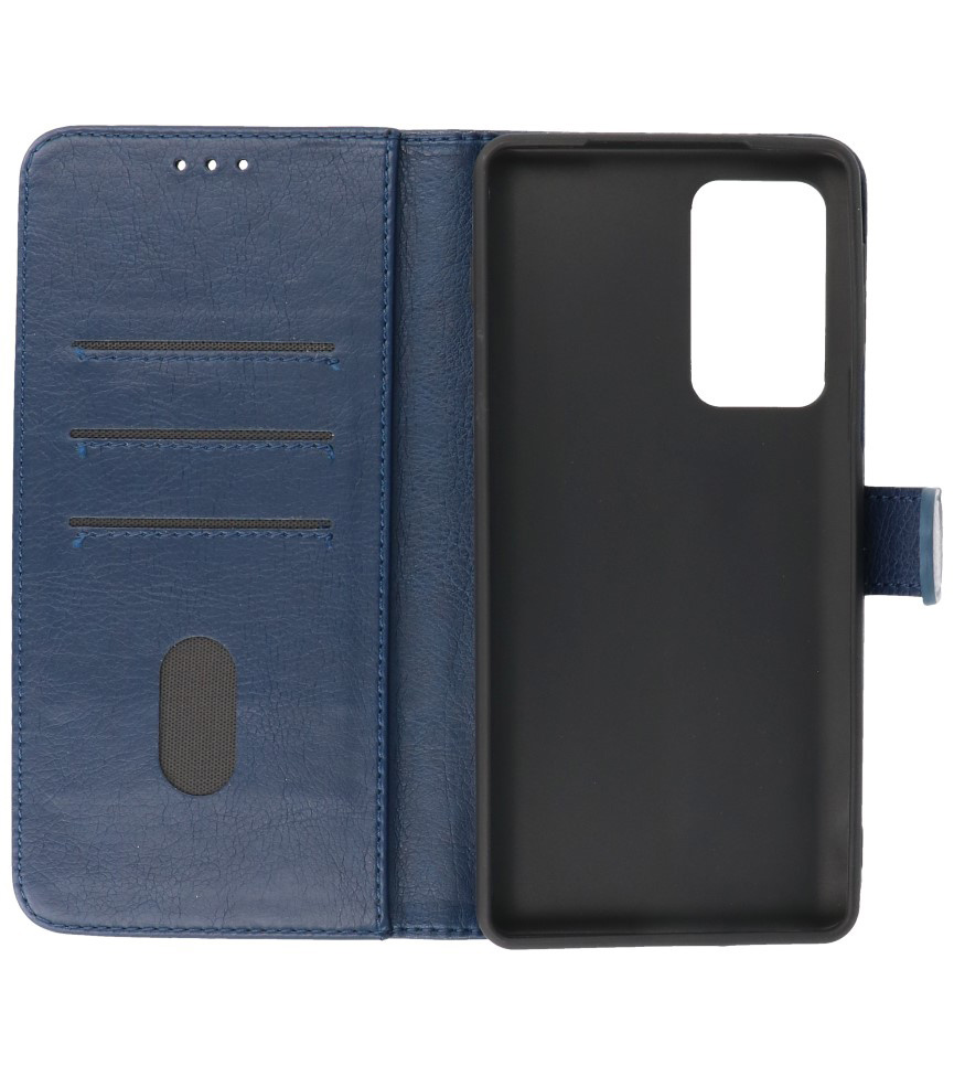 Bookstyle Tegnebog Etui Motorola Moto Edge 20 Pro Navy